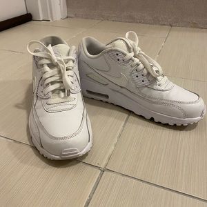 Nike Grade School Air Max 90s White